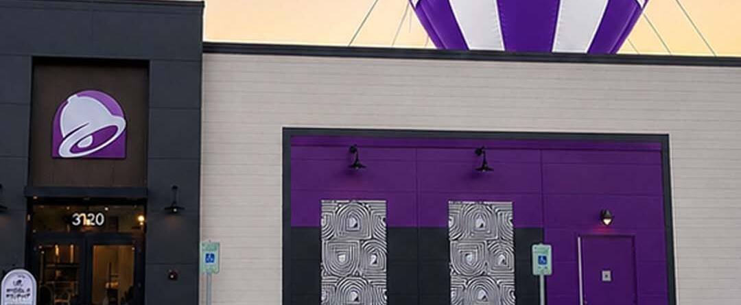 22ft Taco Bell rooftop advertising balloon