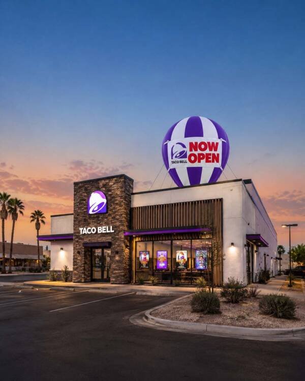 22ft Taco Bell rooftop advertising balloon