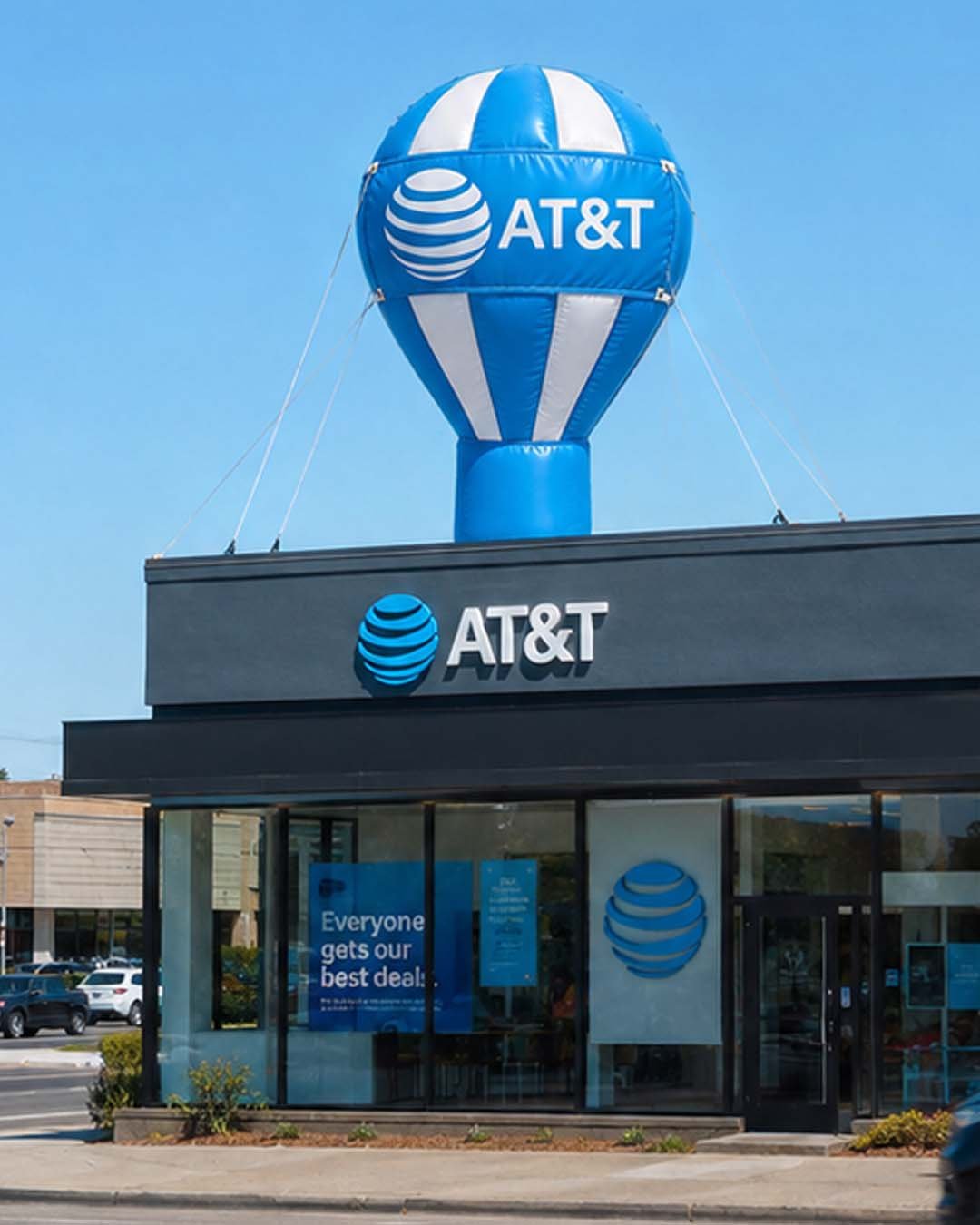 22ft AT&T Giant Rooftop Advertising Balloon