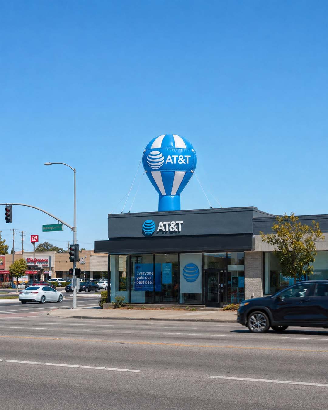22ft AT&T Giant Rooftop Advertising Balloon