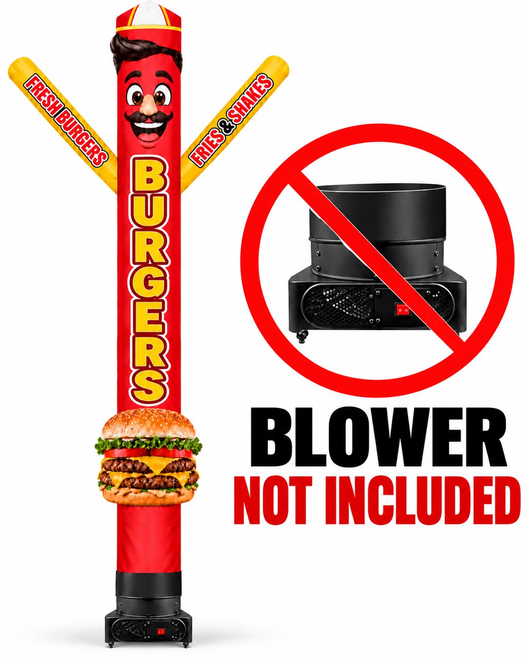 15FT Burgers Restaurant Advertising Inflatable