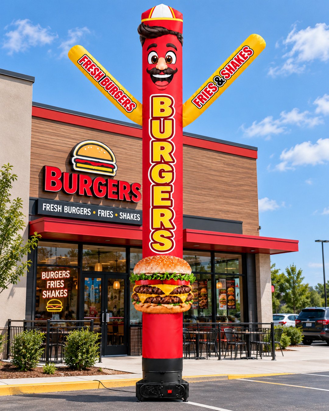 15FT Burgers Restaurant Advertising Inflatable