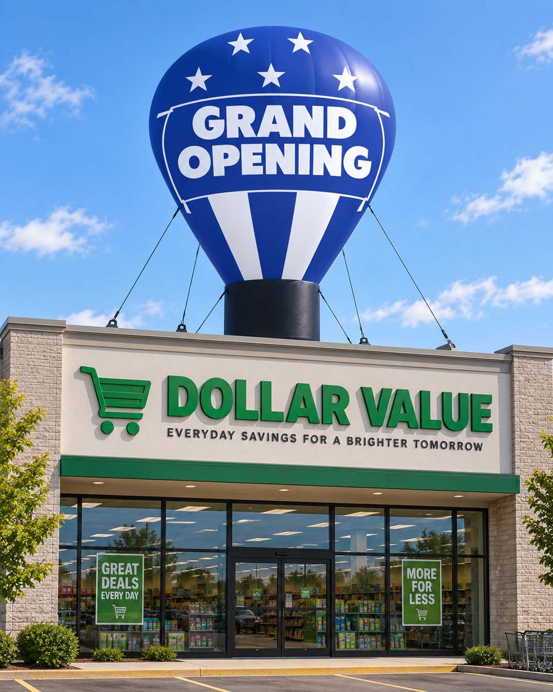 22ft Grand Opening Giant Rooftop Advertising Balloon