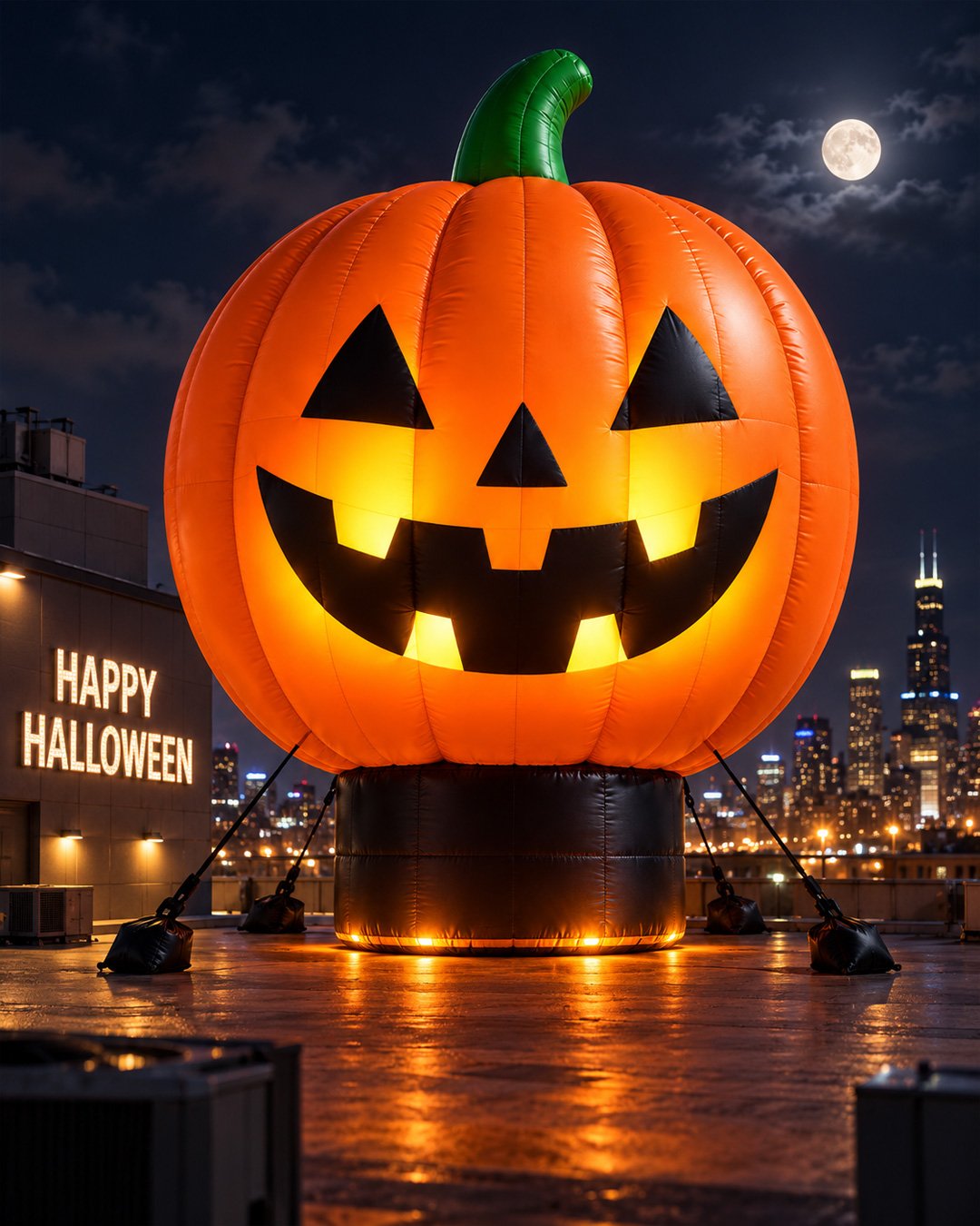 22ft giant Halloween pumpkin inflatable