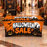 6FT Halloween Sale Stretch Table Cover