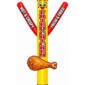 fried chicken advertising inflatable, 20ft restaurant inflatable, hot crispy chicken promotion, chicken restaurant advertising display, fast food storefront inflatable, custom restaurant inflatable