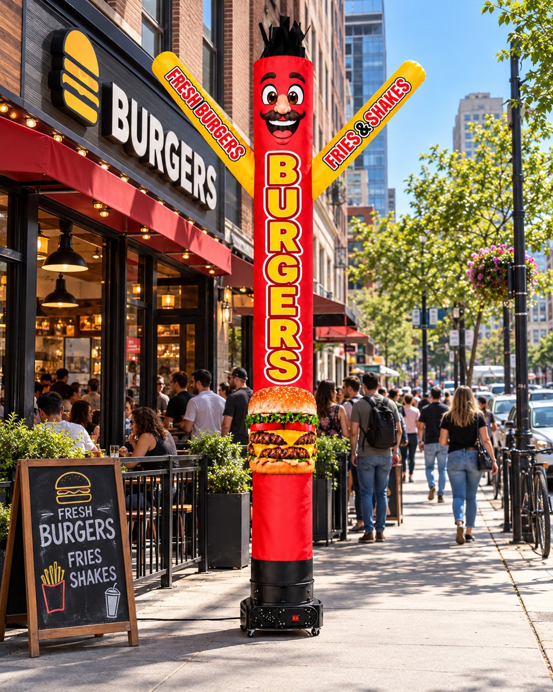 20FT Burgers Air Dancer