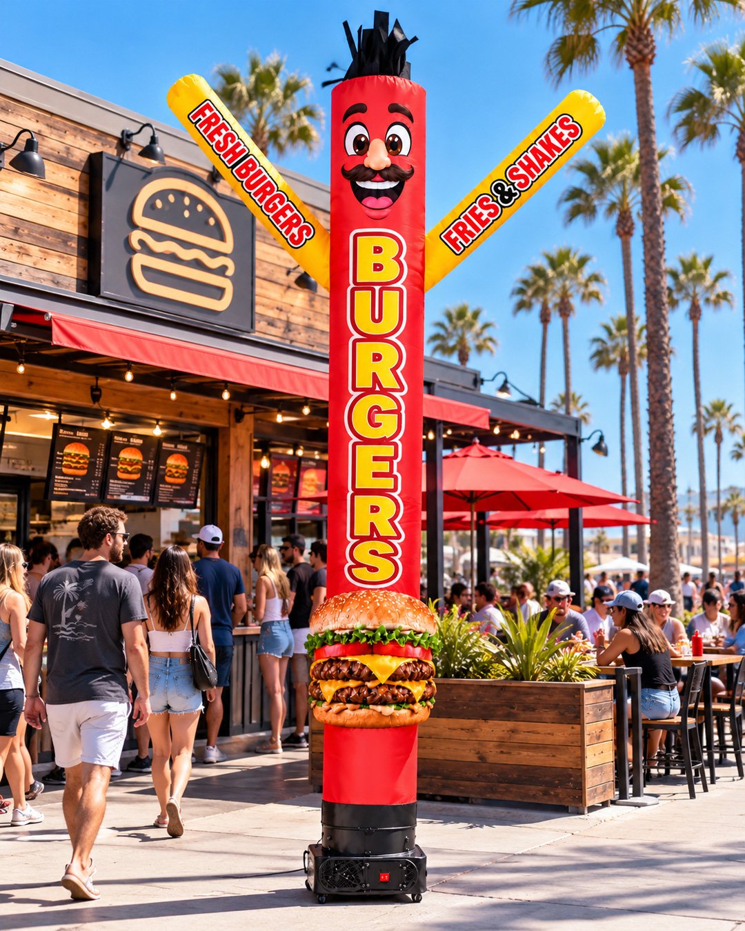 20FT Burgers Air Dancer
