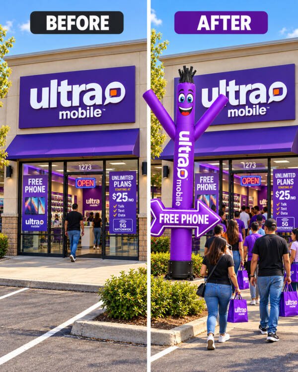 20FT Ultra Mobile FREE PHONE Air Dancer