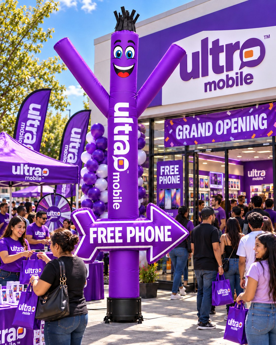 20FT Ultra Mobile FREE PHONE Air Dancer