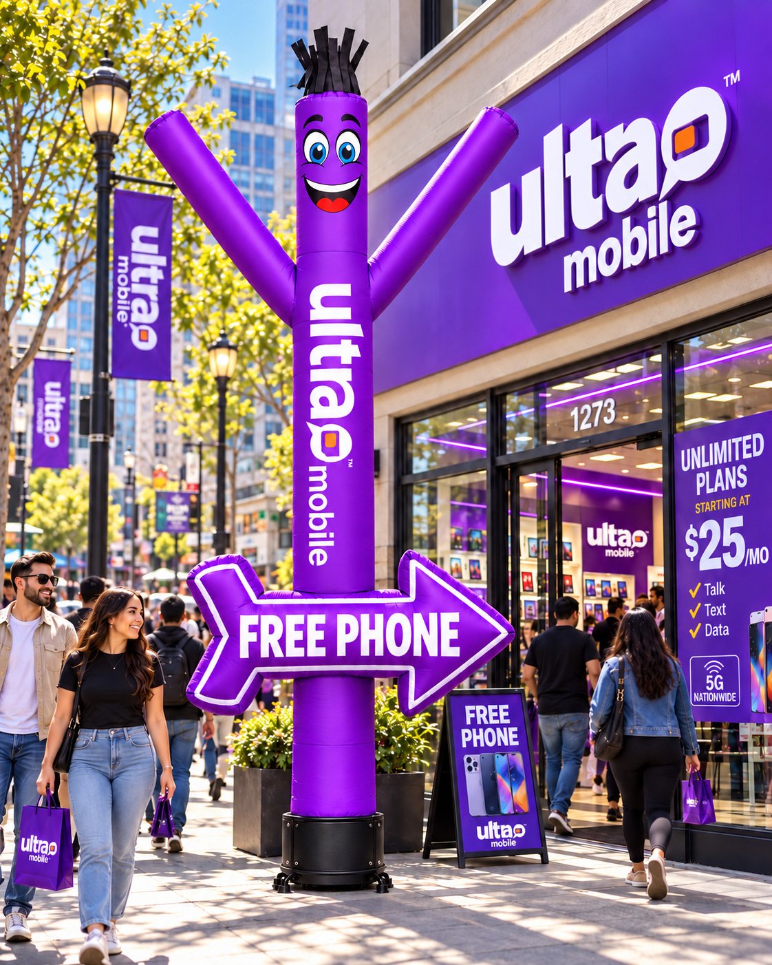 20FT Ultra Mobile FREE PHONE Air Dancer