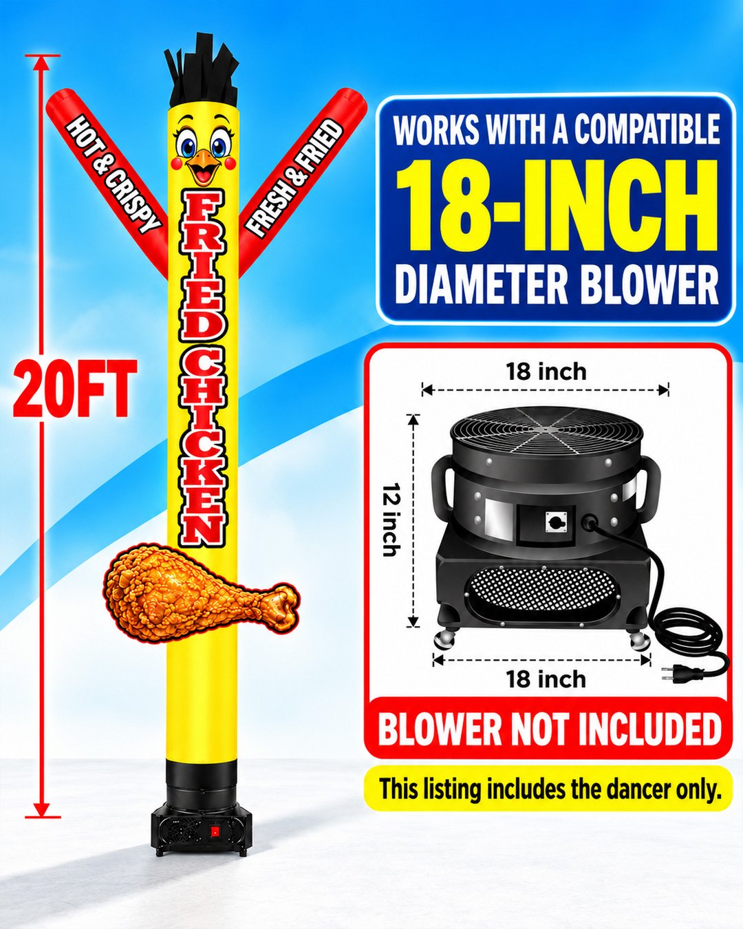 20FT Burgers Restaurant Inflatable