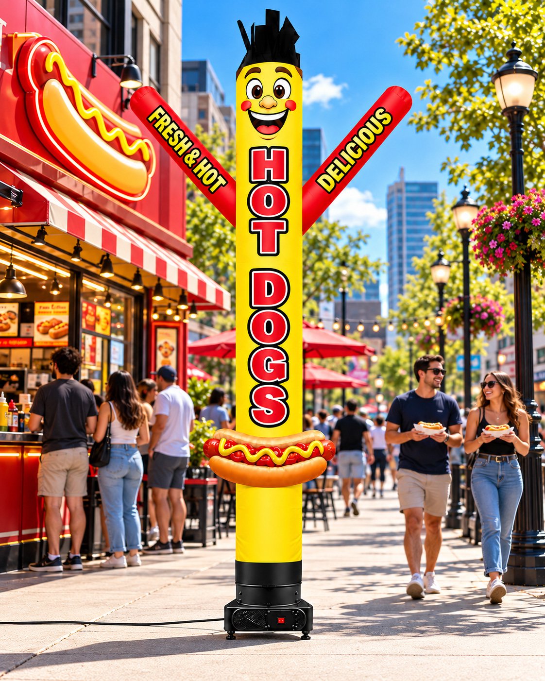 20FT Hot Dogs Air Dancer