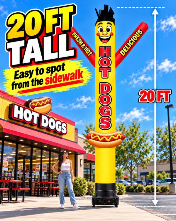 20FT Hot Dogs Air Dancer