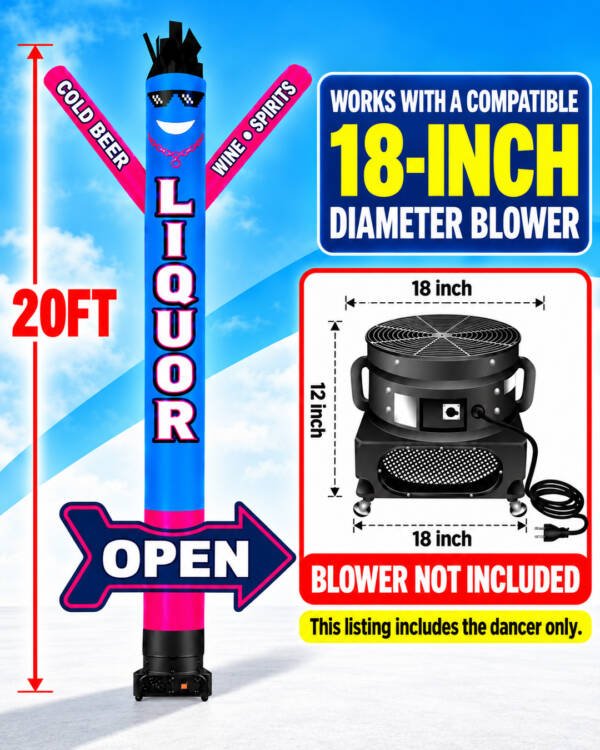 20FT Liquor Store OPEN Arrow Inflatable