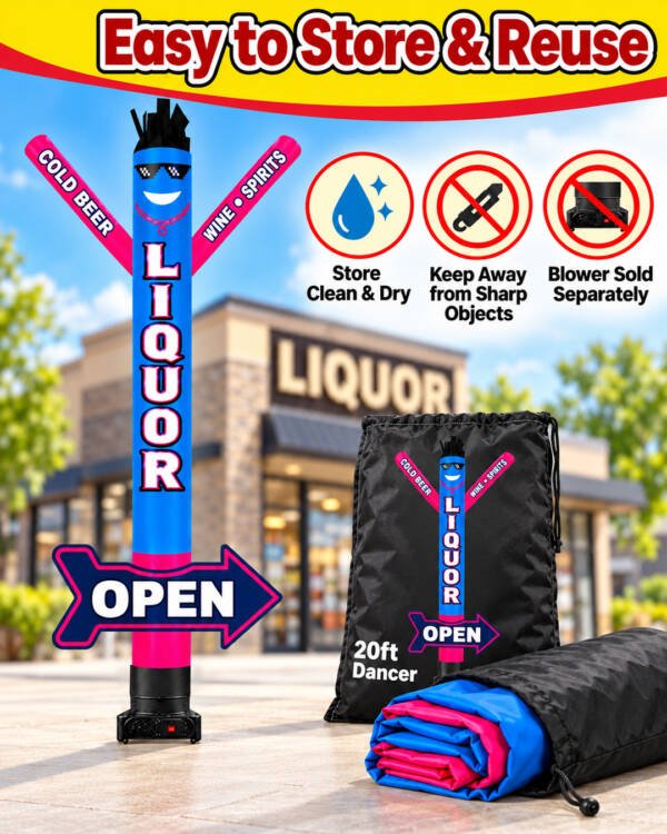 20FT Liquor Store OPEN Arrow Inflatable