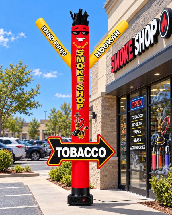 20FT Smoke Shop Air Dancer with Tobacco Arrow
