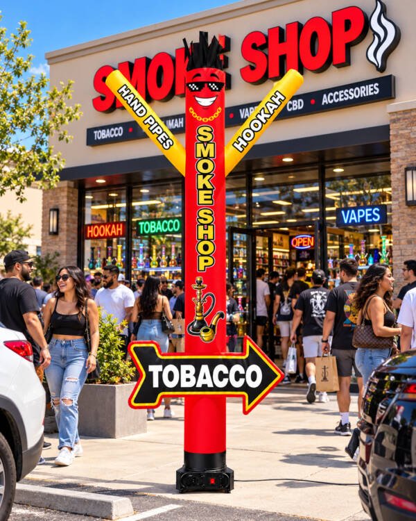 20FT Smoke Shop Air Dancer with Tobacco Arrow