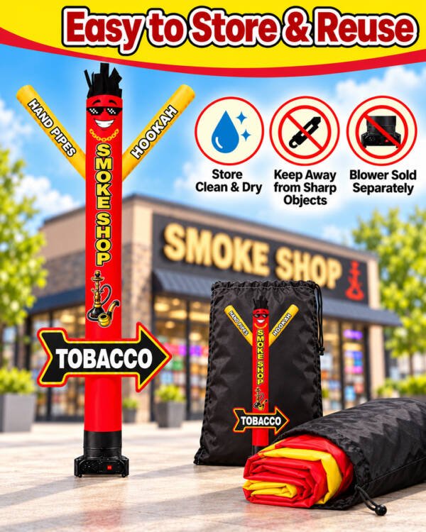 20FT Smoke Shop Air Dancer with Tobacco Arrow