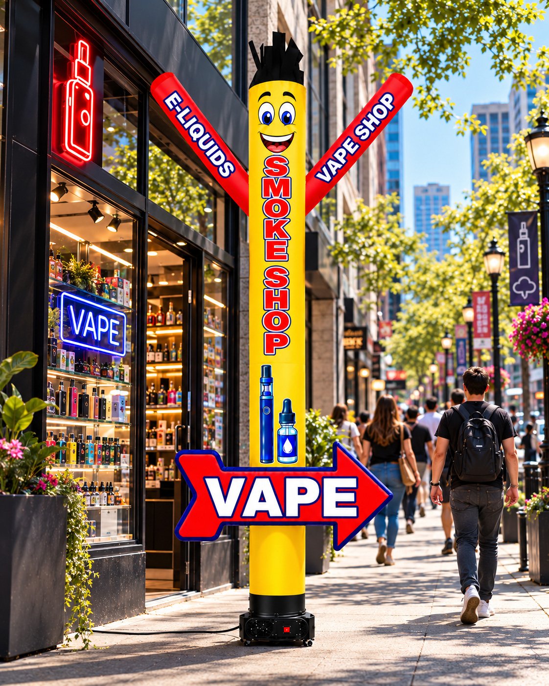 20FT Smoke Shop Air Dancer with VAPE Arrow