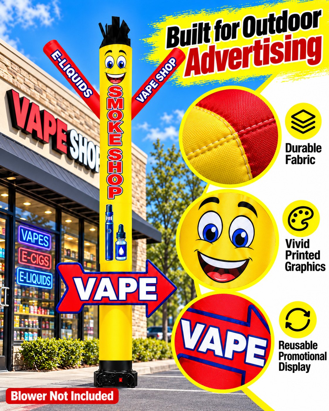 20FT Smoke Shop Air Dancer with VAPE Arrow