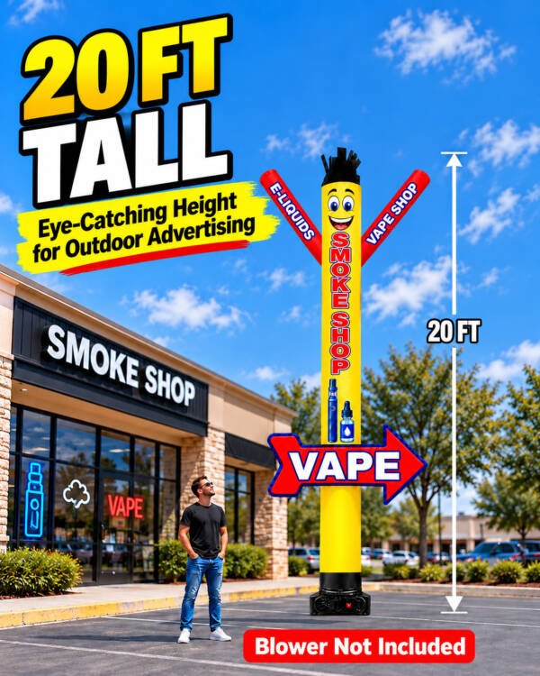 20FT Smoke Shop Air Dancer with VAPE Arrow