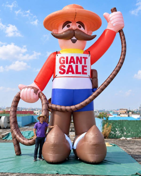 22ft Cowboy advertising inflatable