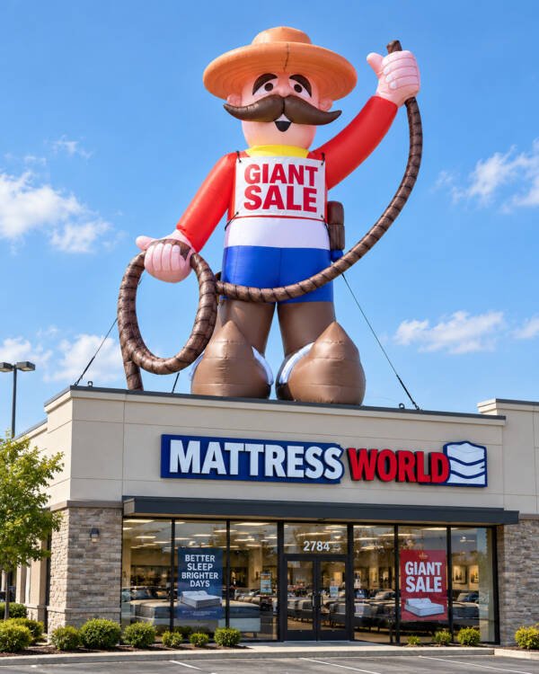 22ft Cowboy advertising inflatable