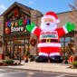 22ft Giant Santa Rooftop Advertising Inflatable Balloon