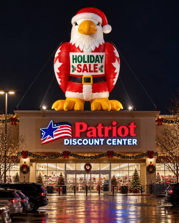 22ft Santa Claws Eagle Giant Rooftop Advertising Inflatable Balloon