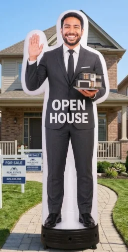 10FT Open House Male Realtor Inflatable