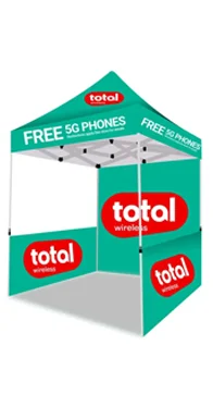 Total Wireless 5G Phone Advertising Canopy Tent